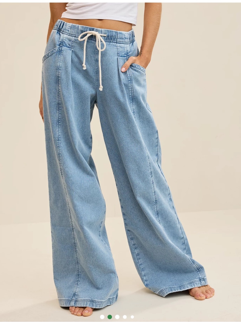 Aerie Daydream Denim Stretch Trouser- size S